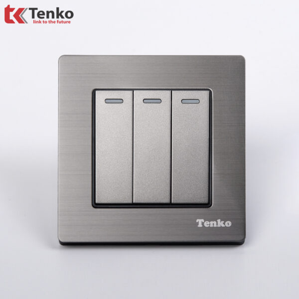Công Tắc Điện Âm Tường 3 Nút TENKO TK-F71B-03