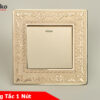 Công Tắc 1 Nút Mặt Vuông Tân Cổ Điển Tenko TK-F88-01