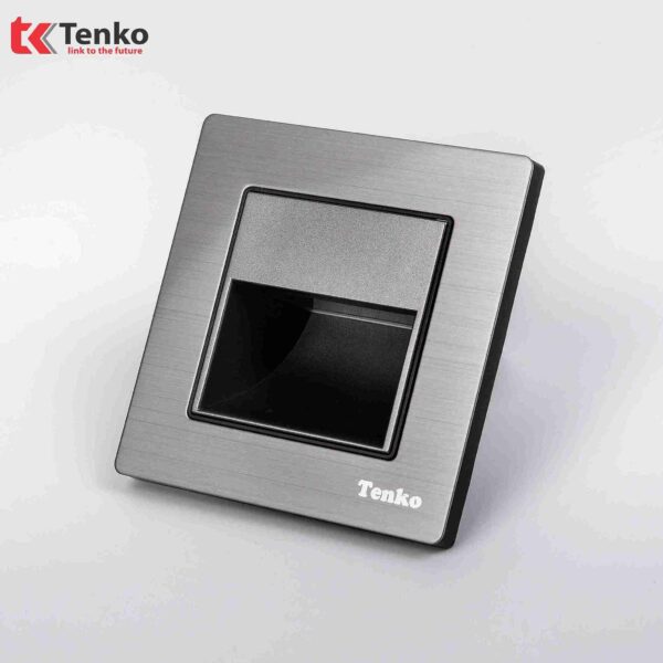 Đèn LED âm tường Mặt Nhôm Phay Tenko TK-F71B-93 Xám Bóng
