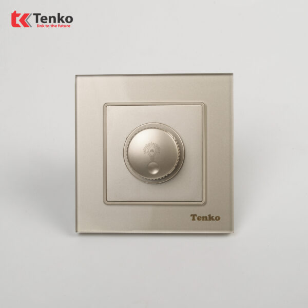 Chiết Áp Đèn 300W Mặt Kính Cường Lực Tenko TK-F71D-61 Vàng