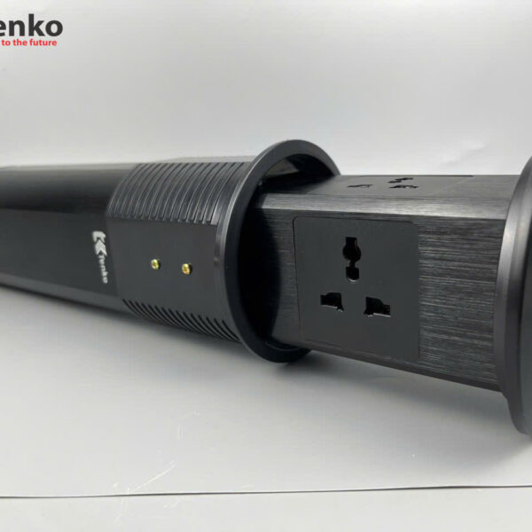 Hộp Ổ Cắm Điện Âm Bàn Tenko TK-HX8 Đen