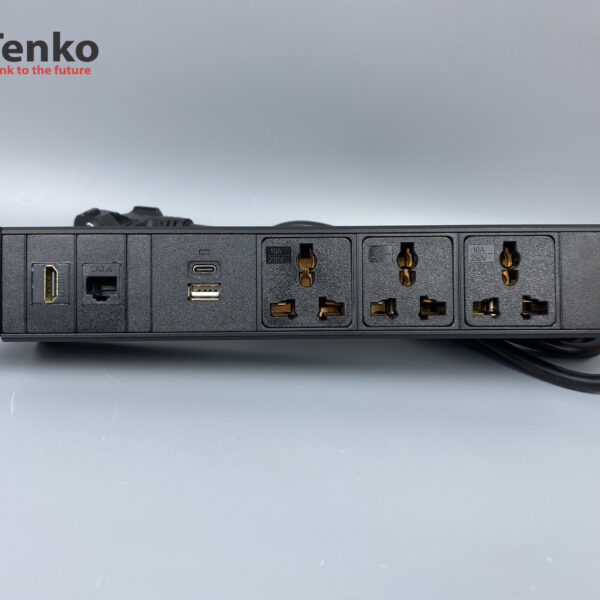 Hộp ổ cắm điện gắn gầm bàn cao cấp Tenko TK-GB01