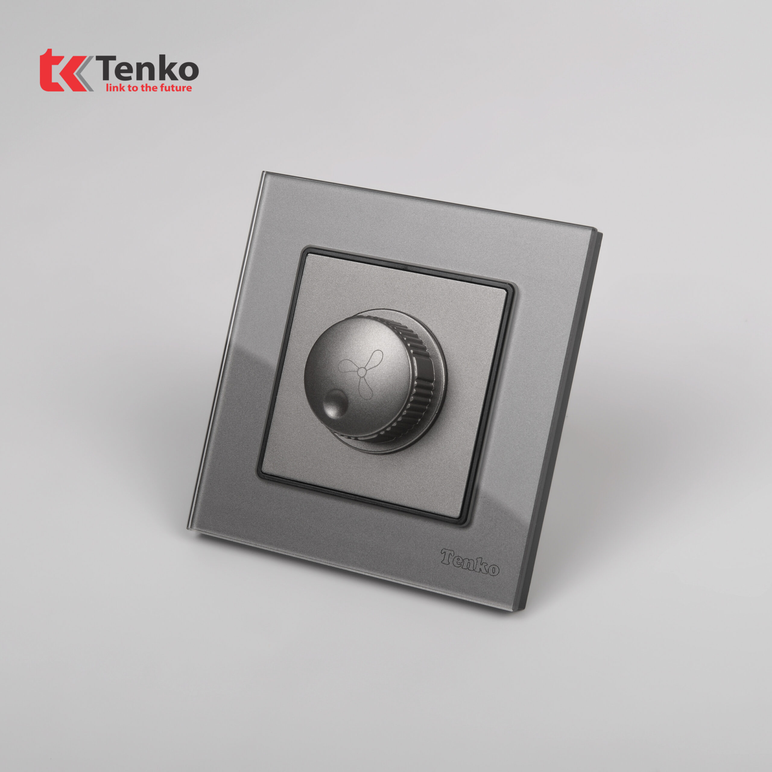 Chiết Áp Quạt 300W Mặt Kính Cường Lực Tenko TK-F71D-62 Xám