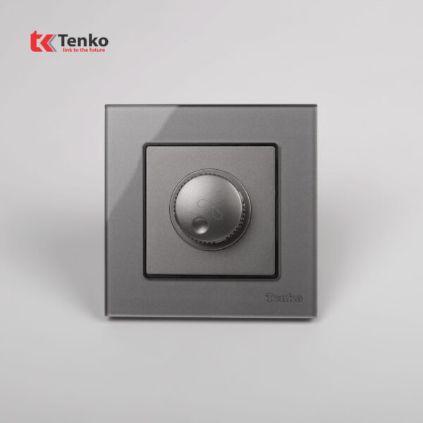 Chiết Áp Quạt 300W Mặt Kính Cường Lực Tenko TK-F71D-62 Xám