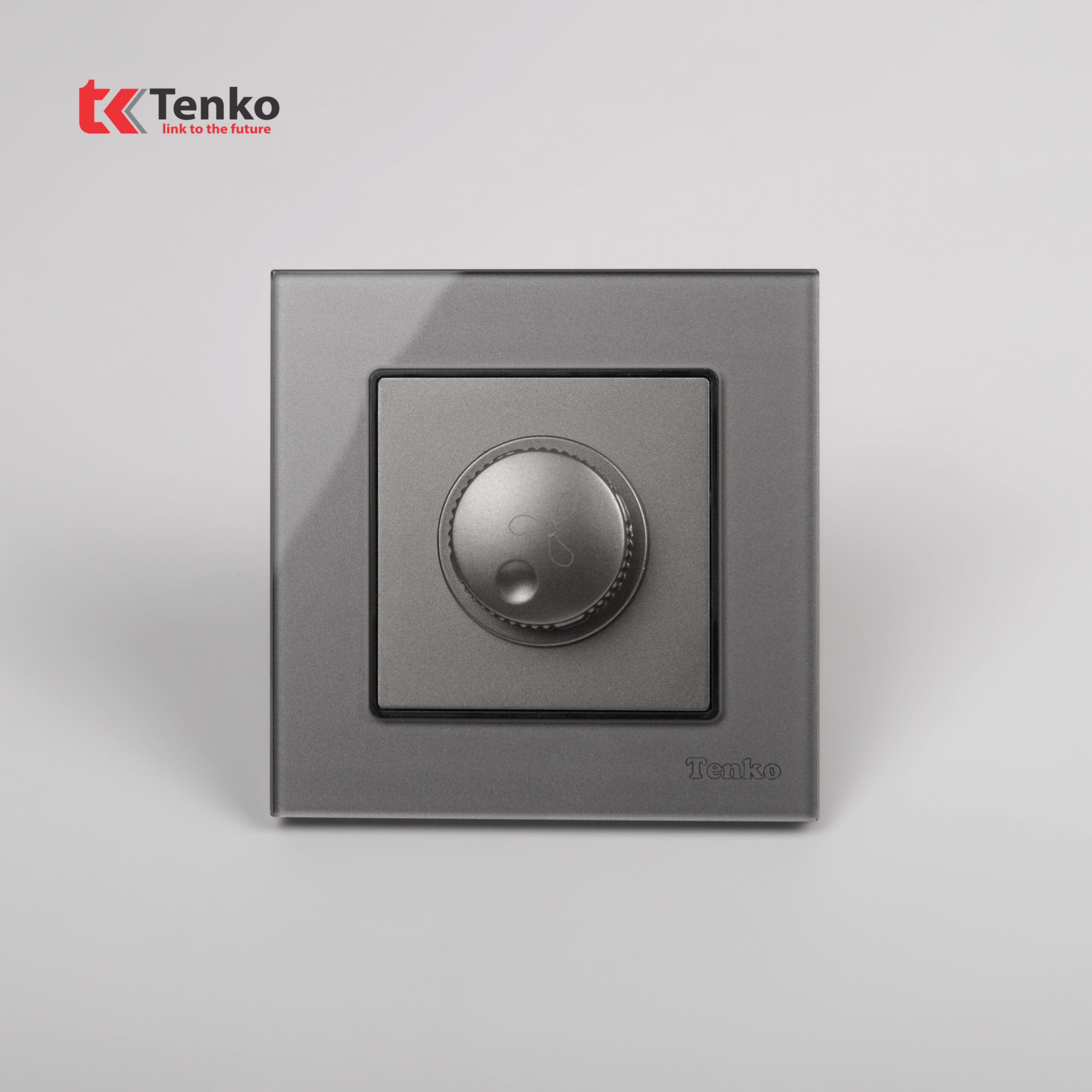 Chiết Áp Quạt 300W Mặt Kính Cường Lực Tenko TK-F71D-62 Xám