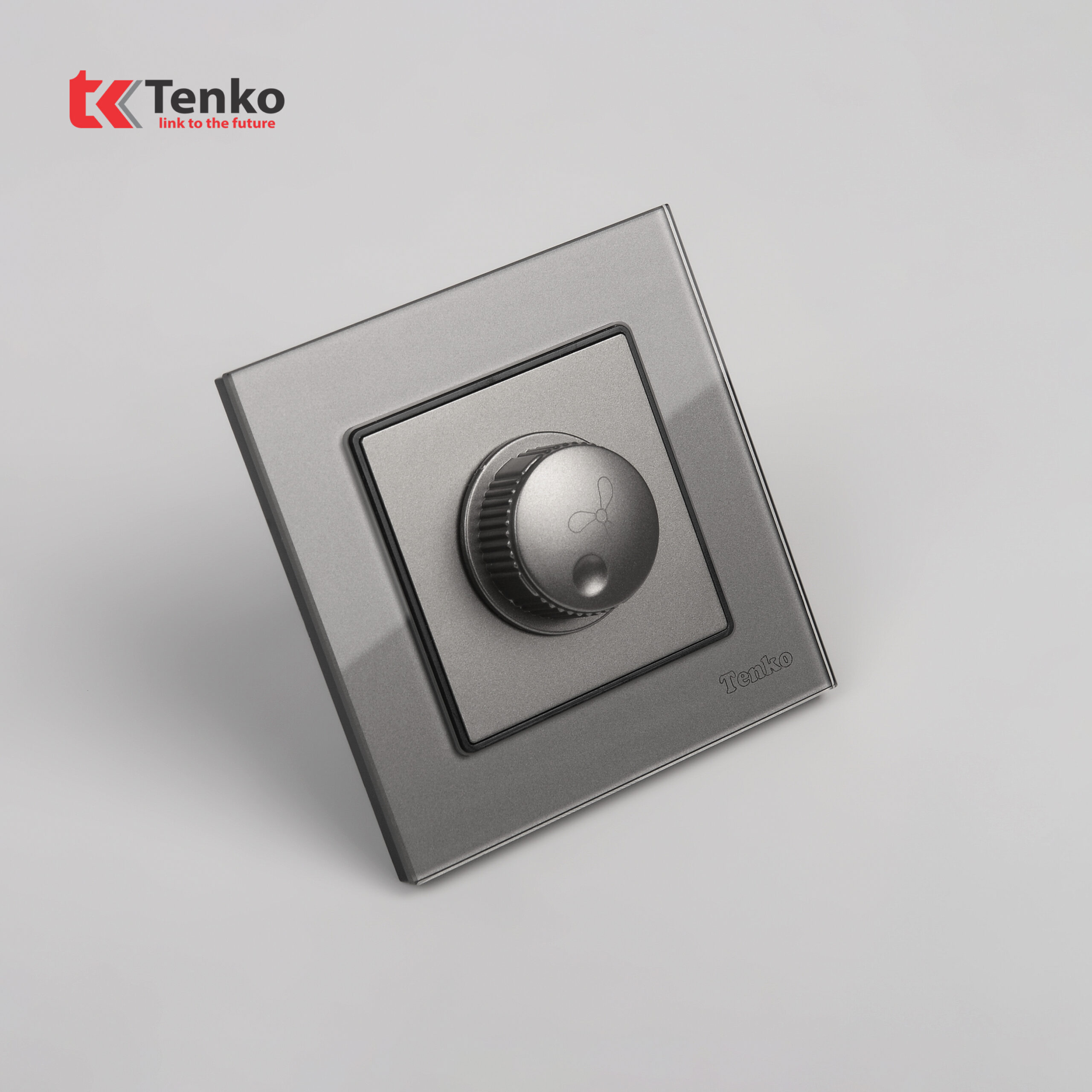 Chiết Áp Quạt 300W Mặt Kính Cường Lực Tenko TK-F71D-62 Xám