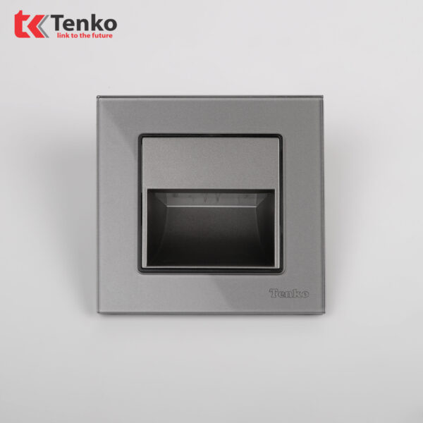 Đèn LED Âm Tường Mặt Kính Cường Lực Tenko TK-F71D-93 Xám