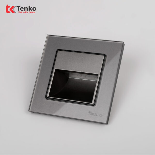 Đèn LED Âm Tường Mặt Kính Cường Lực Tenko TK-F71D-93 Xám