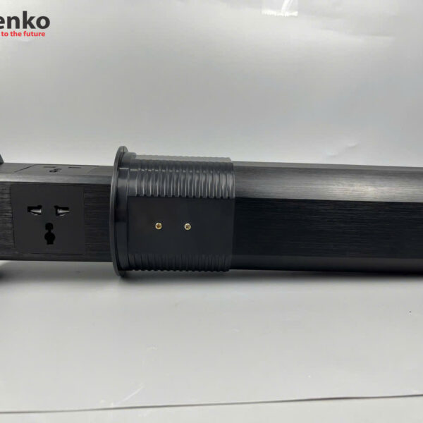 Hộp Ổ Cắm Điện Âm Bàn Tenko TK-HX8 Đen