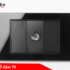 Ổ cắm TV, truyền hình mặt kính cường lực Tenko Tk-C18-071 đen