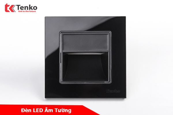 Đèn LED Âm Tường Mặt Kính Cường Lực Tenko TK-F71D-93 Đen