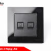Ổ cắm 2 mạng LAN