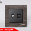 Ổ cắm TV+mạng LAN