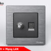 Ổ cắm TV+LAN