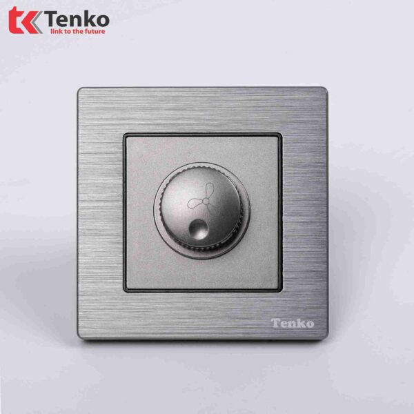 Chiết Áp Quạt 300W Mặt Nhôm Phay Tenko TK-F71B-62 Xám Xước