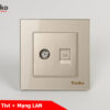 ổ cắm tivi và mạng lan âm tường