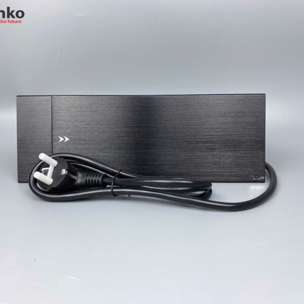 Hộp ổ điện âm bàn Tenko TK-BT02 nắp trượt màu đen cao cấp