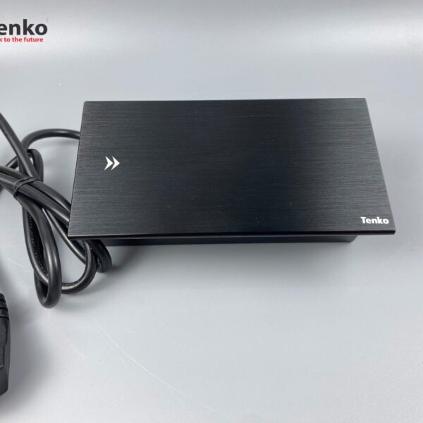 Hộp ổ điện âm bàn Tenko TK-BT03 nắp trượt màu đen cao cấp