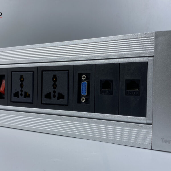 Hộp Ổ Cắm Điện Âm Bàn Tenko Xoay 180 Độ TK-HX5