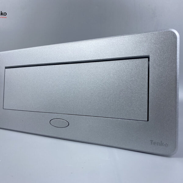 Hộp Ổ Cắm Điện Âm Bàn Họp Desktop Socket Chính hãng TENKO TK-AS05DN Màu Bạc