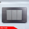 Công tắc 3 nút mặt hợp kim Tenko TK-C7-03