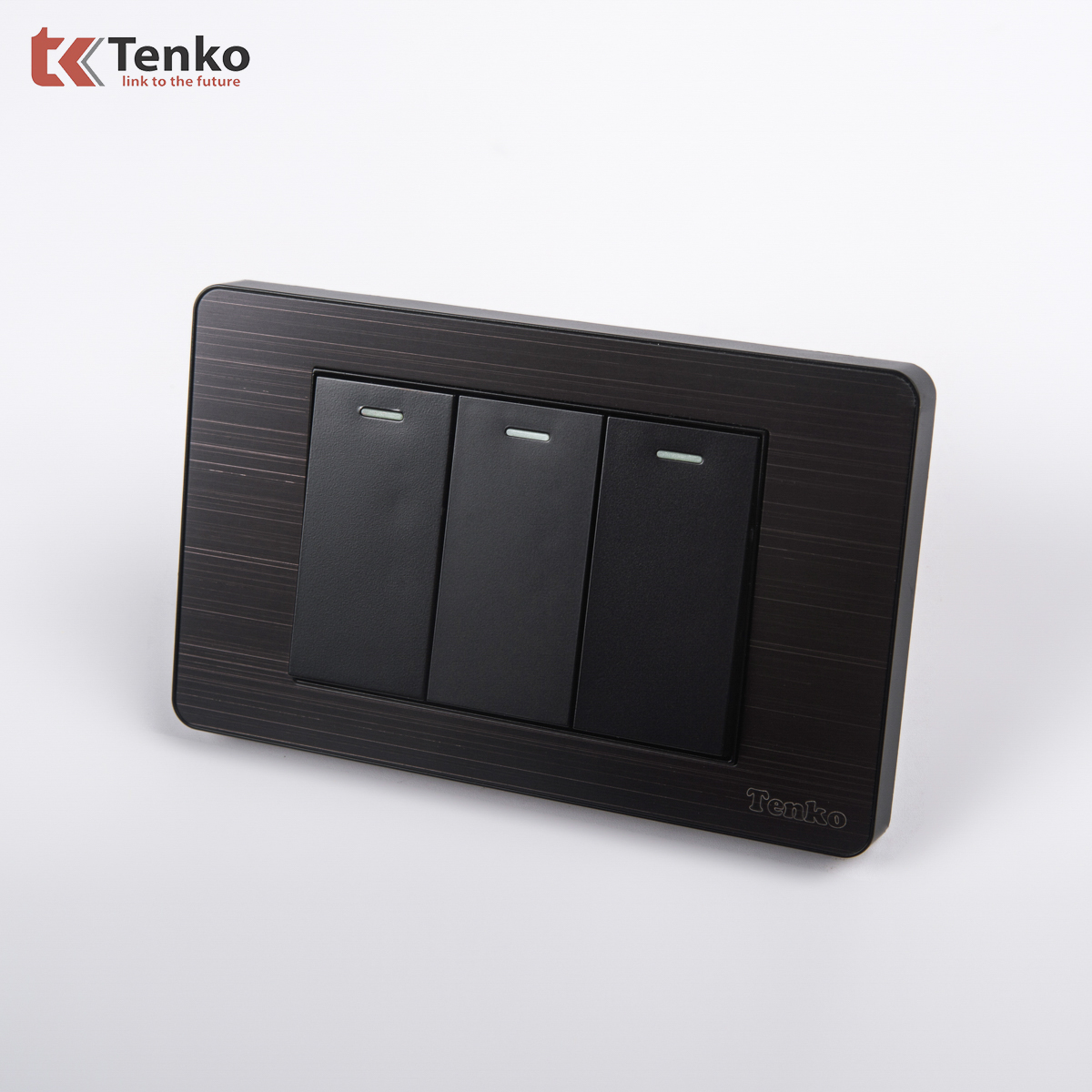 Công Tắc 3 Nút Mặt Hợp Kim Chính hãng Tenko TK-C7G-03