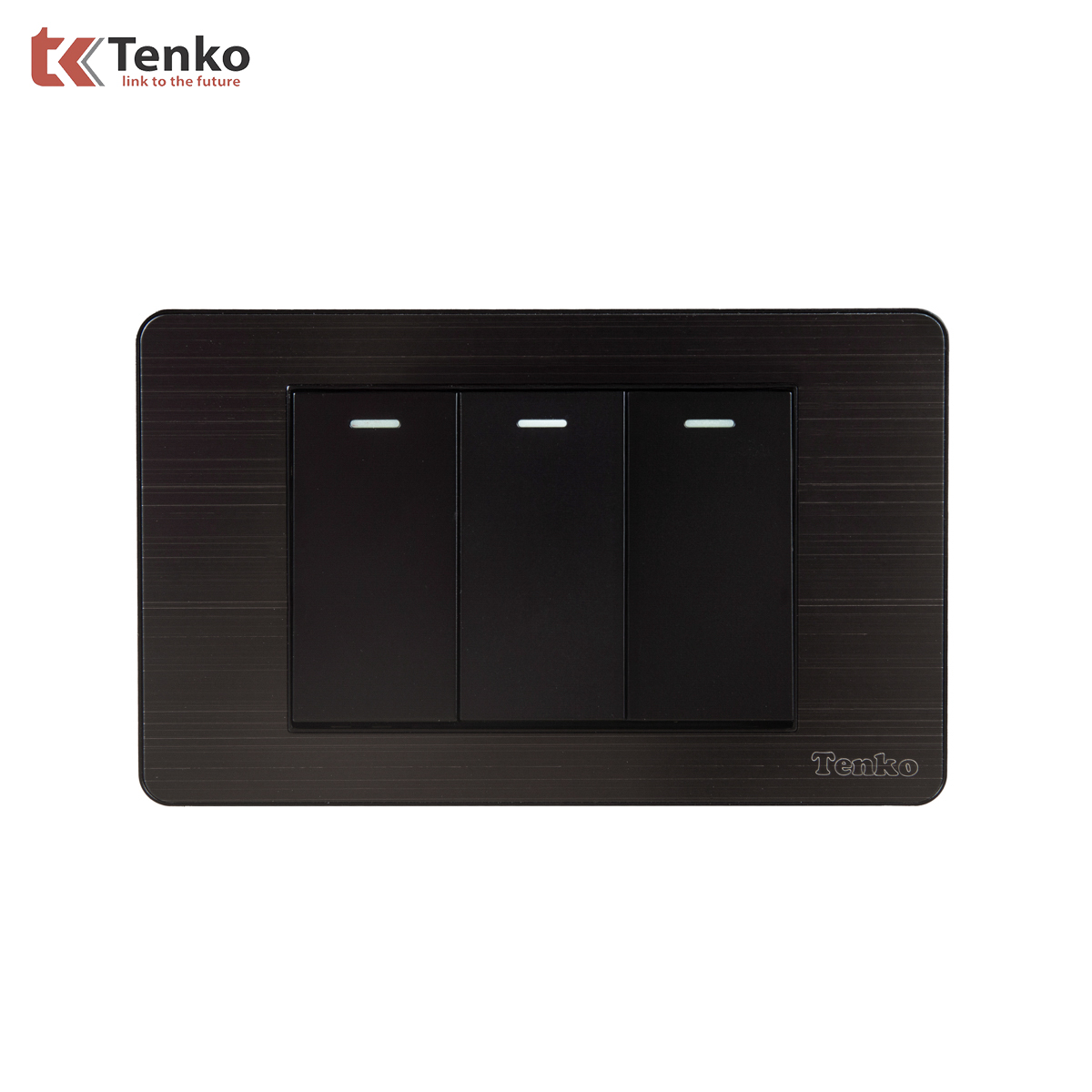 Công Tắc 3 Nút Mặt Hợp Kim Chính hãng Tenko TK-C7G-03
