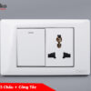 Ổ cắm 3 chấu + công tắc