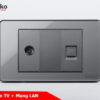 Ổ cắm TV + mạng LAN TK-C9-075