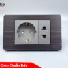 Ổ cắm chìm và ổ cắm đơn mặt hợp kim cao cấp