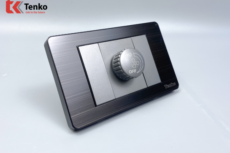 Chiết Áp Quạt, Rơ Le quạt Âm Tường Cao Cấp Mặt Kim loại Đen Xám Tenko TK-C7G-086