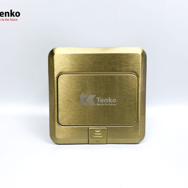 Ổ Cắm Điện Âm Sàn Kèm Mạng LAN Và HDMI Chính Hãng Tenko TK-J02-06 Màu Vàng