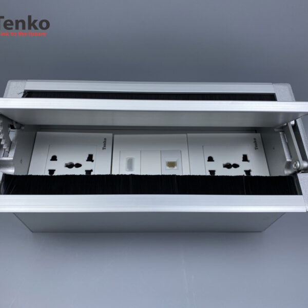 Hộp Điện Âm Bàn Mở 2 Chiều 2 Ổ Cắm Điện Đa Năng, 1 Mạng LAN (RJ45), 1 HDMI Tenko TK-HC3S-05