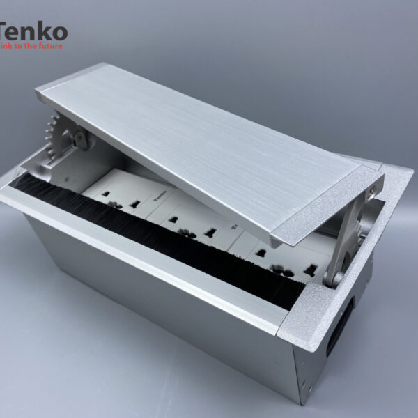 Hộp Điện Âm Bàn Mở 2 Chiều 3 Ổ Cắm Điện Đa Năng Tenko TK-HC3S-01