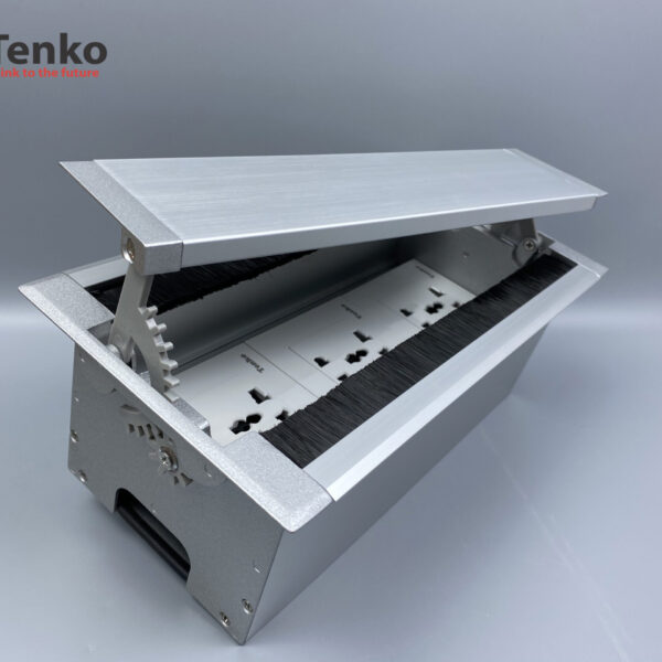 Hộp Điện Âm Bàn Mở 2 Chiều 3 Ổ Cắm Điện Đa Năng Tenko TK-HC3S-01