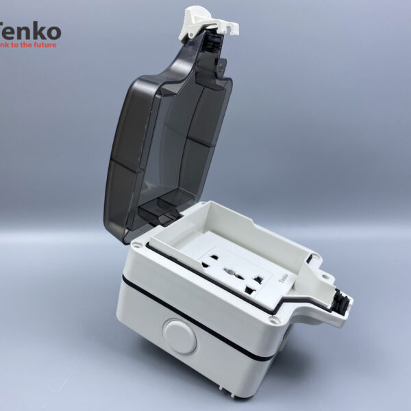 Ổ Cắm Đôi 3 Chấu Chống Nước Chính Hãng Tenko TK-IP66-01
