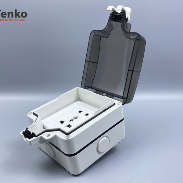 Ổ Cắm Đôi 3 Chấu Chống Nước Chính Hãng Tenko TK-IP66-01