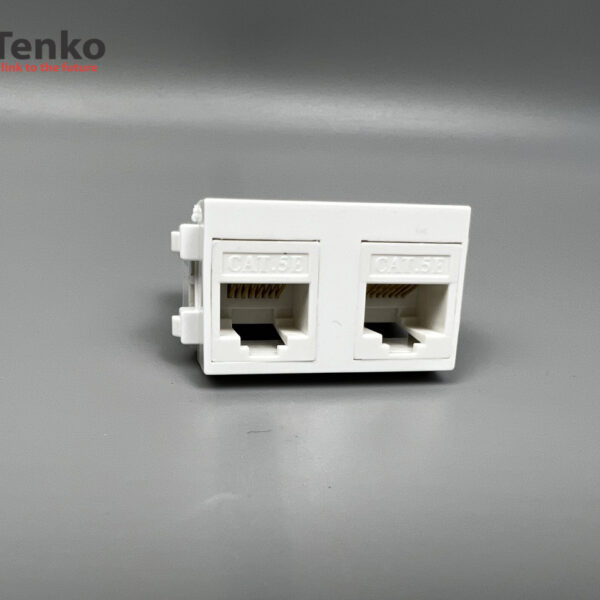 Nhân Ổ Cắm Mạng Đôi RJ545 Cat6 Âm Sàn Chính Hãng Tenko TK-AS-09