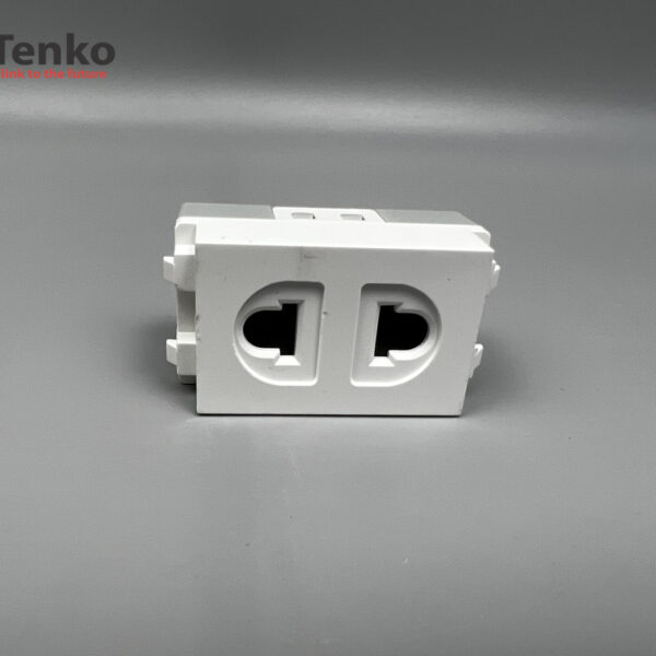 Nhân ổ cắm đôi 2 chấu âm sàn Chính Hãng Tenko TK-AS-01