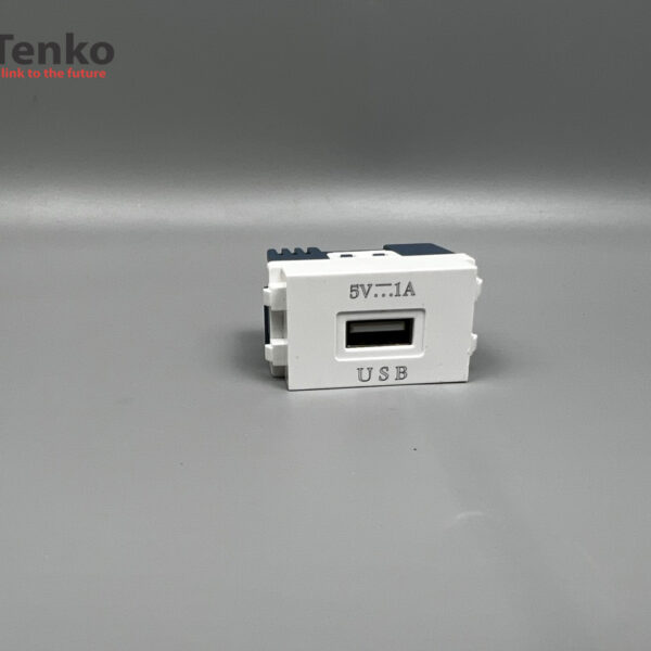 Nhân Ổ Cắm USB Sạc 5V-2.1A Âm Sàn Chính Hãng Tenko TK-AS-10