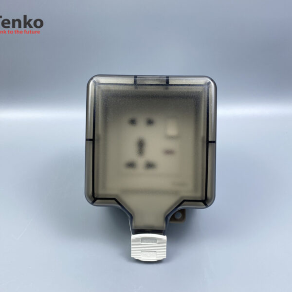 Ổ Cắm Đôi 3 Chấu Có Công Tắc Chống Nước Chính Hãng Tenko TK-IP66-02