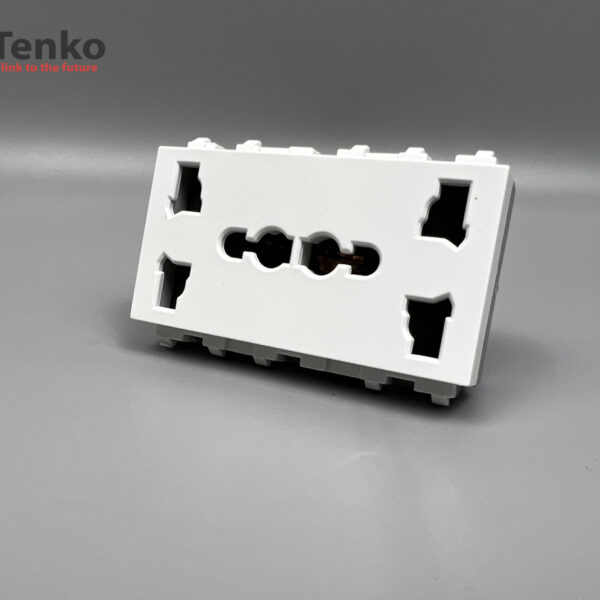 Nhân Ổ Cắm Đôi 3 chấu Âm Sàn Chính Hãng Tenko TK-AS-08