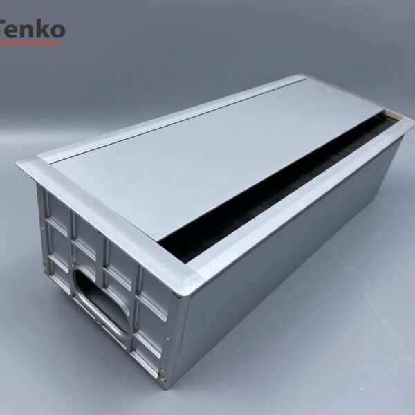 Hộp Điện Âm Bàn Họp 3 Ổ Đa Năng Box Nhôm Nguyên Khối Tenko TK-AB3S-02
