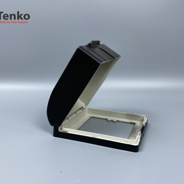 Hộp Bảo Vệ – Mặt Che Mưa Chống Nước Ổ Cắm Vuông TK-WB01 – Đen