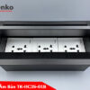 hộp điện âm bàn mở nắp 2 chiều màu đen