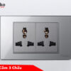 Ổ cắm 3 chấu TK-C18