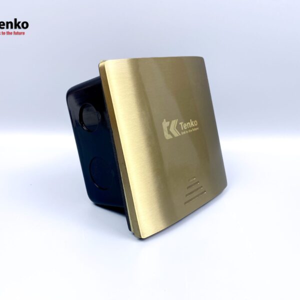 Hộp Điện Âm Sàn Chống Nước Kèm Ổ Cắm Chuẩn Úc Chất  Liệu Đồng Cao Cấp Tenko TK-J06-01 Màu Vàng