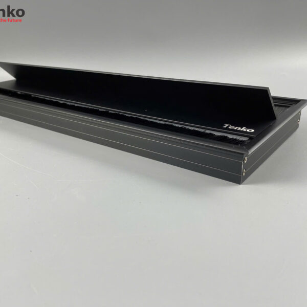 Nắp Hộp Điện Âm Mặt Bàn Nhôm Mở Hai Chiều 400×145 Màu Đen Chính Hãng Tenko TK-N04