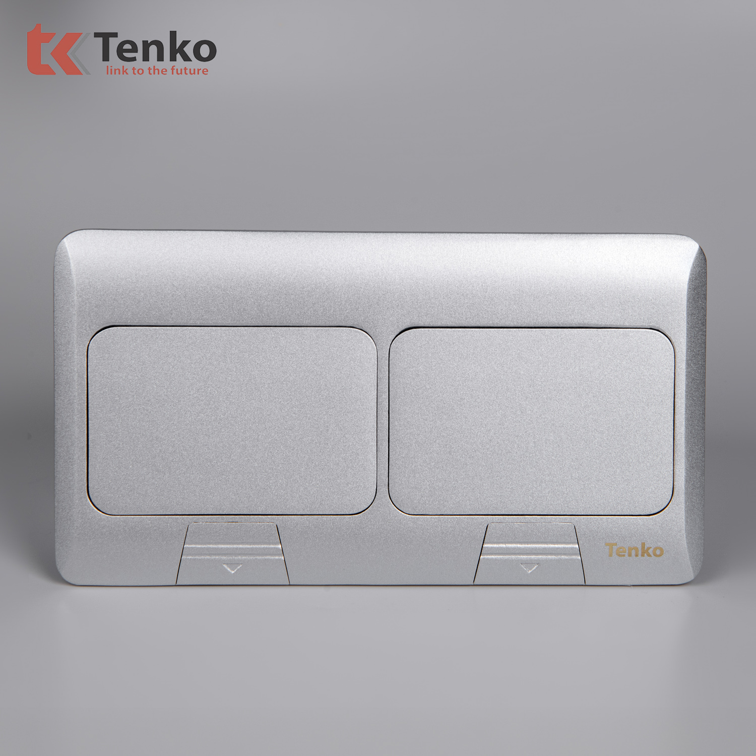 Hộp Ổ Cắm Điện Âm Sàn Thông Dụng Chính Hãng Tenko TK-J04 Màu Bạc