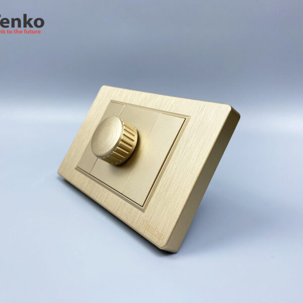 Chiết Áp Đèn Âm Tường Cao Cấp Mặt Nhựa Vân Xước Tenko TK-C5-085